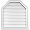 Ekena Millwork Octagonal Top Surface Mount PVC Gable Vent w/ 2"W x 2"P Brickmould Sill Frame, 24"W x 26"H GVPOT24X2603SF - alternate 1